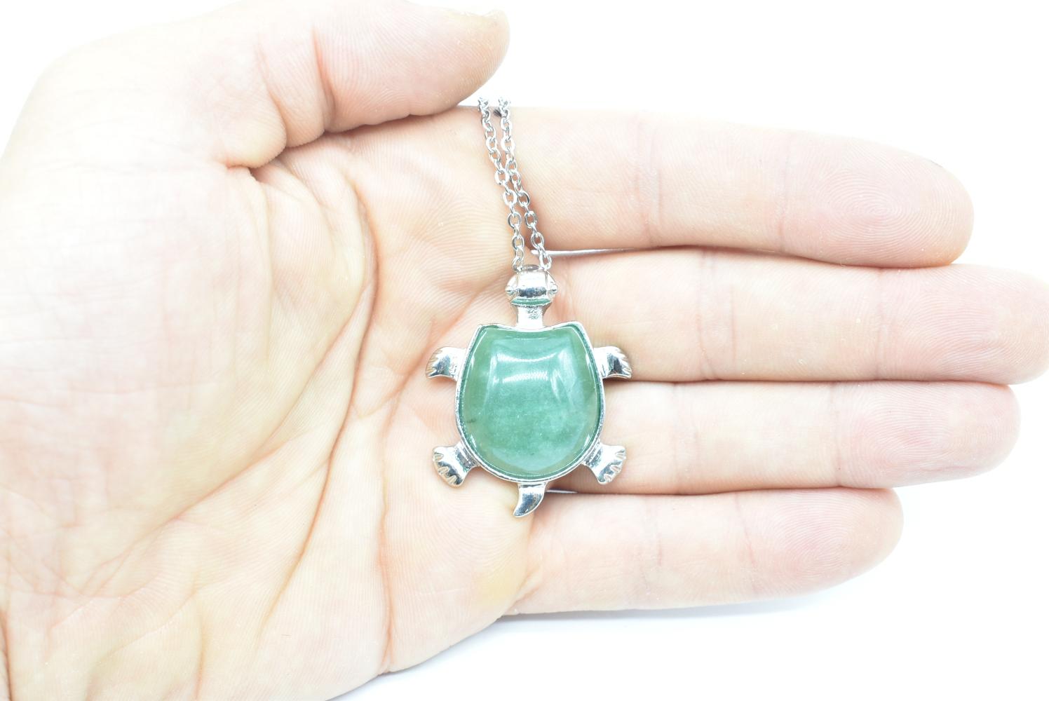 Aventurine Turtle Pendant