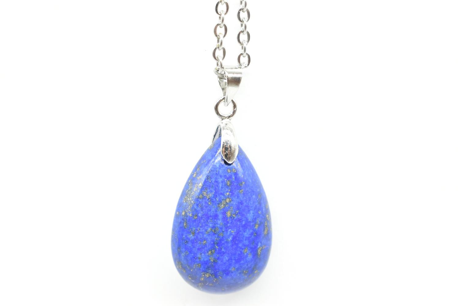 Lapis Lazuli Drop Pendant