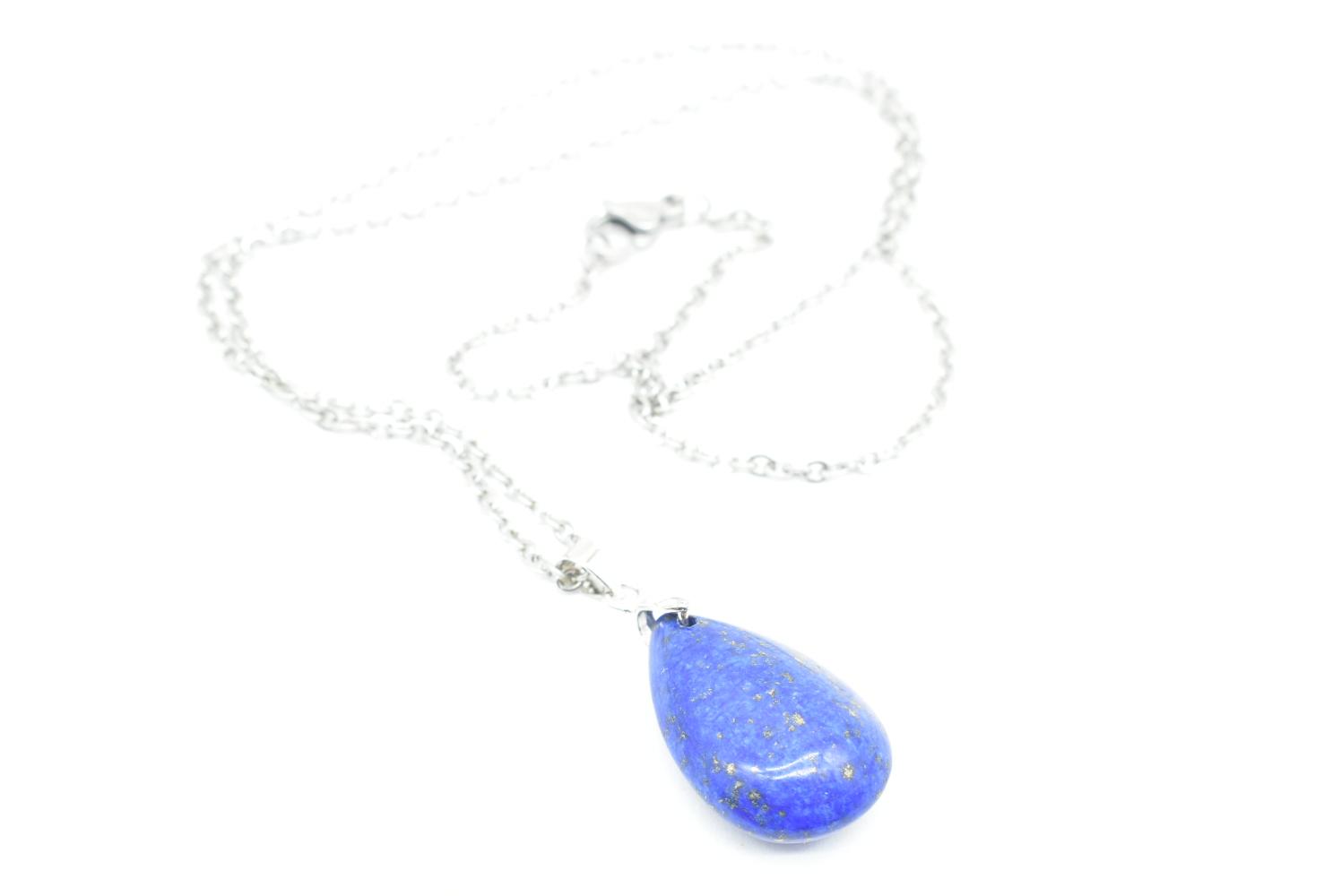 Lapis Lazuli Drop Pendant