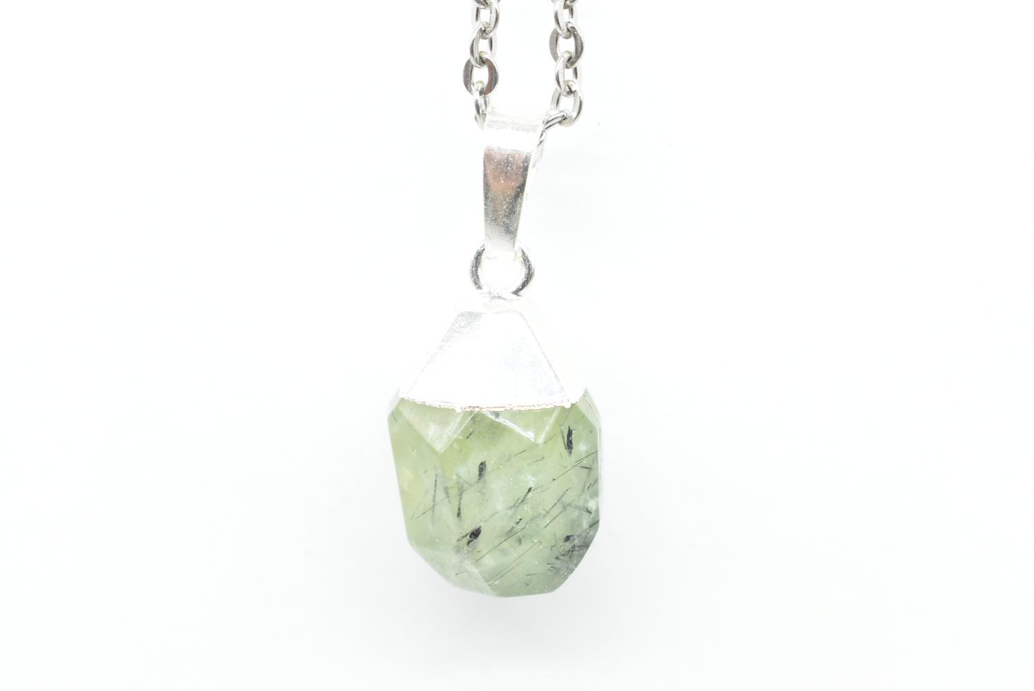 Prehnite Nugget Pendant