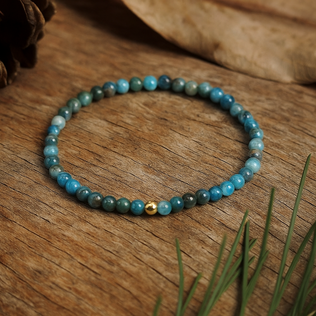 Bracciale con perline di Apatite