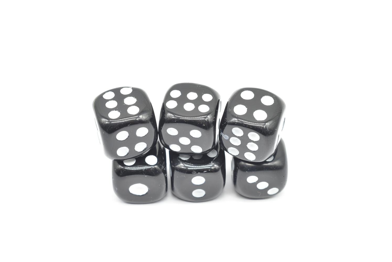 6-sided Obsidian Dice