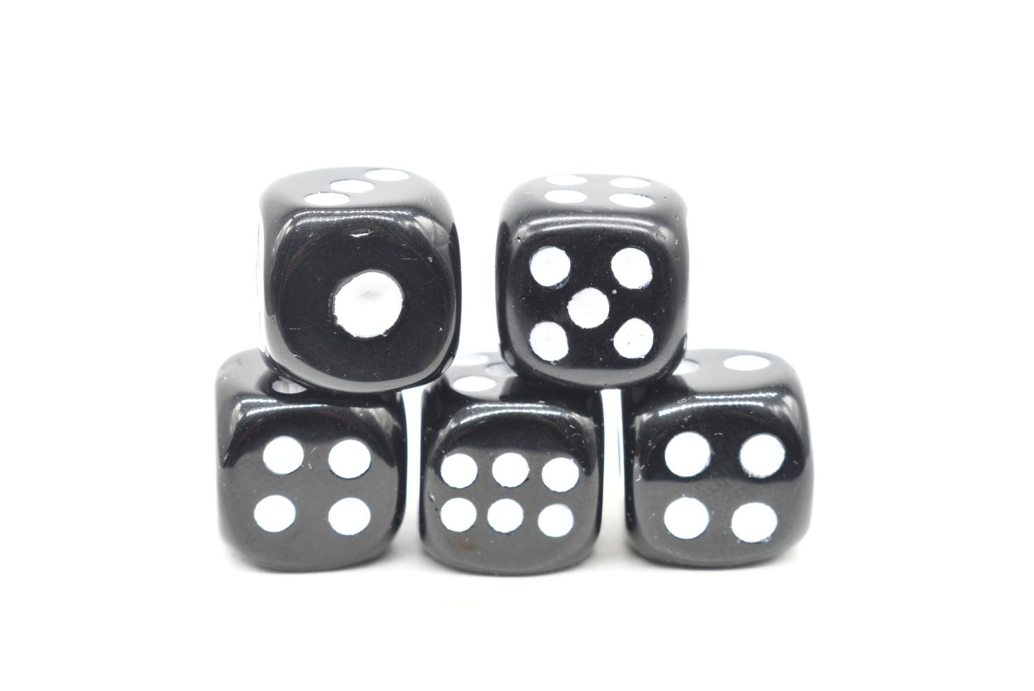 6-sided Obsidian Dice