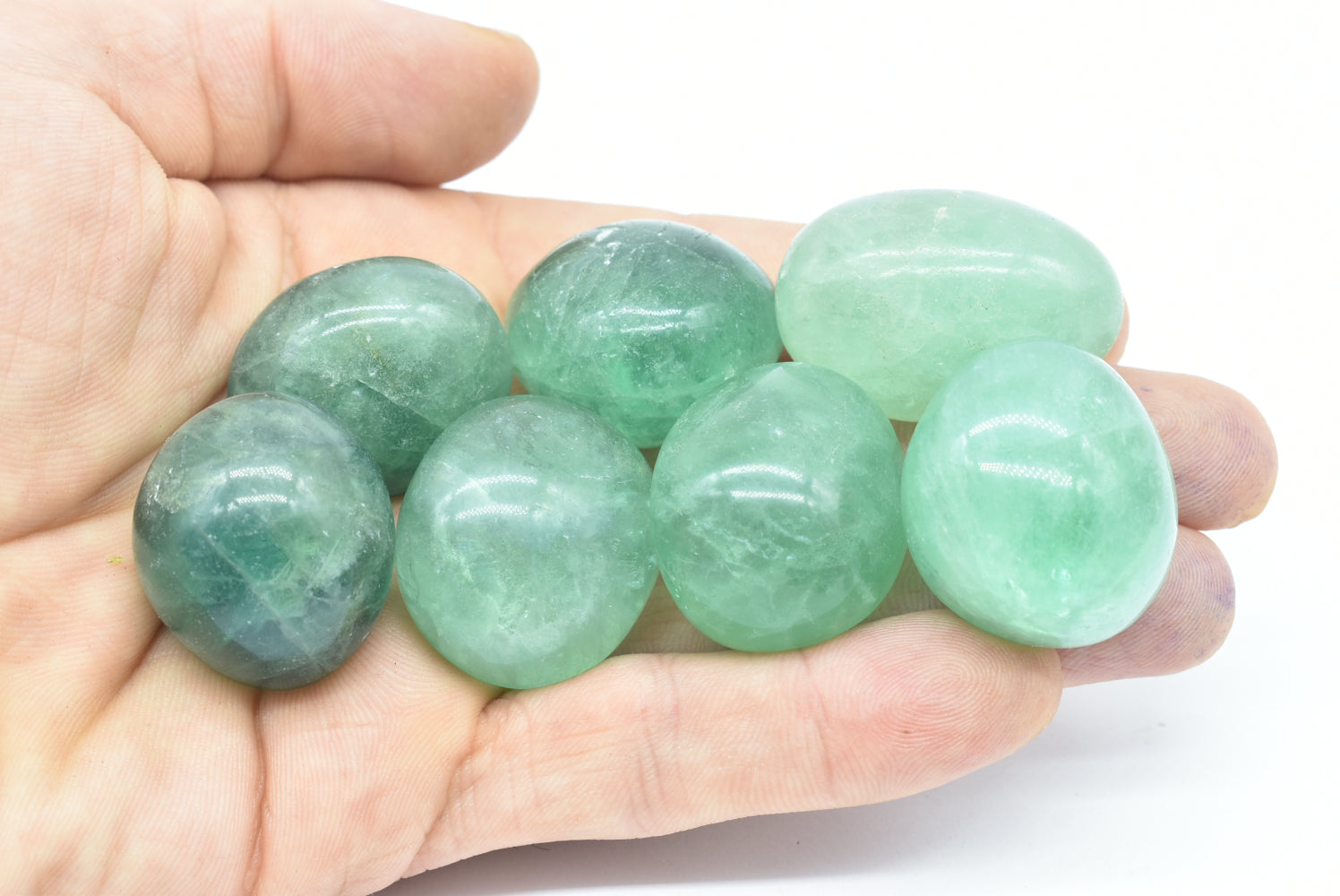 Green Fluorite Tumbled