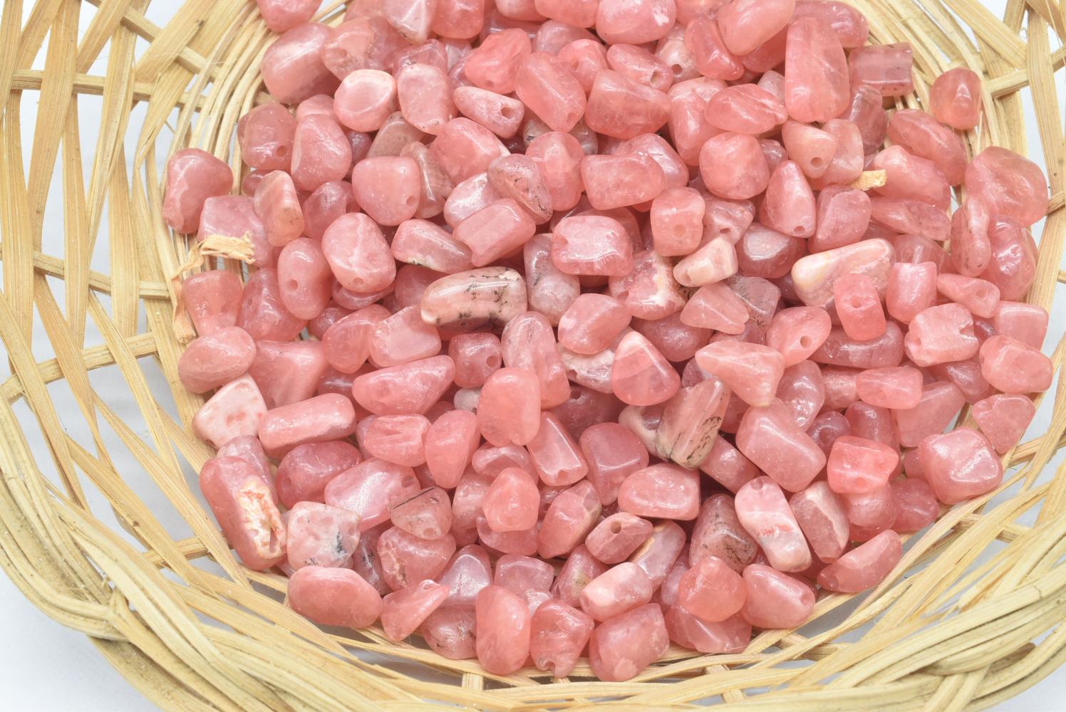 Perline di Rodocrosite Forate - 3 Perline