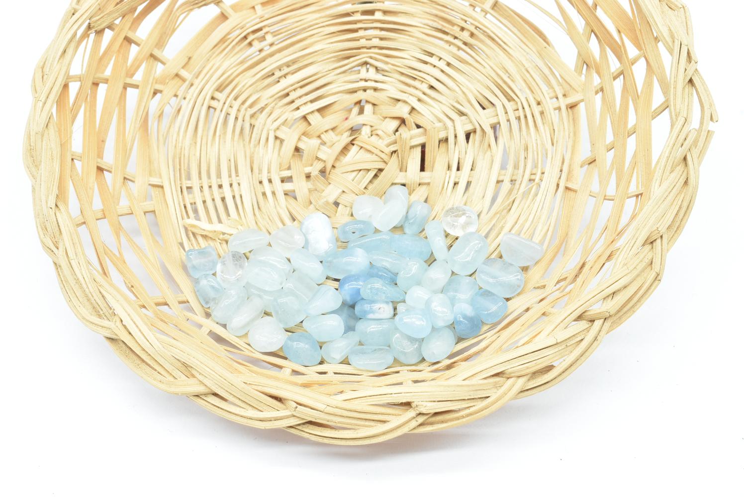 Perline di Acquamarina 6-12mm Forate - 2 Perline