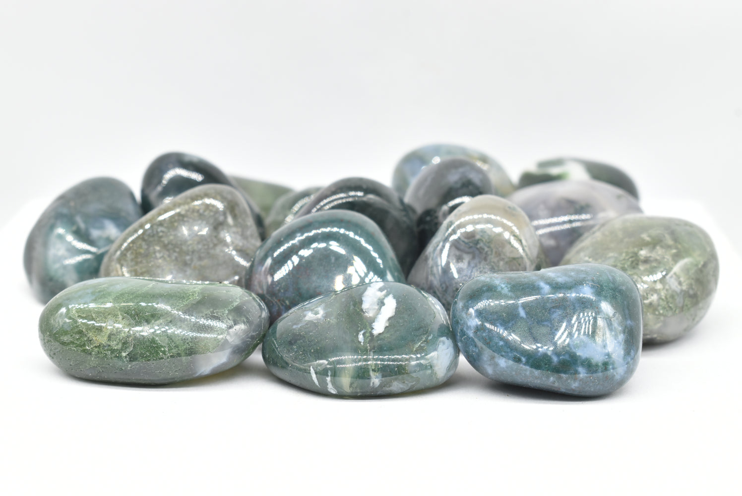 Tumbled Moss Agate