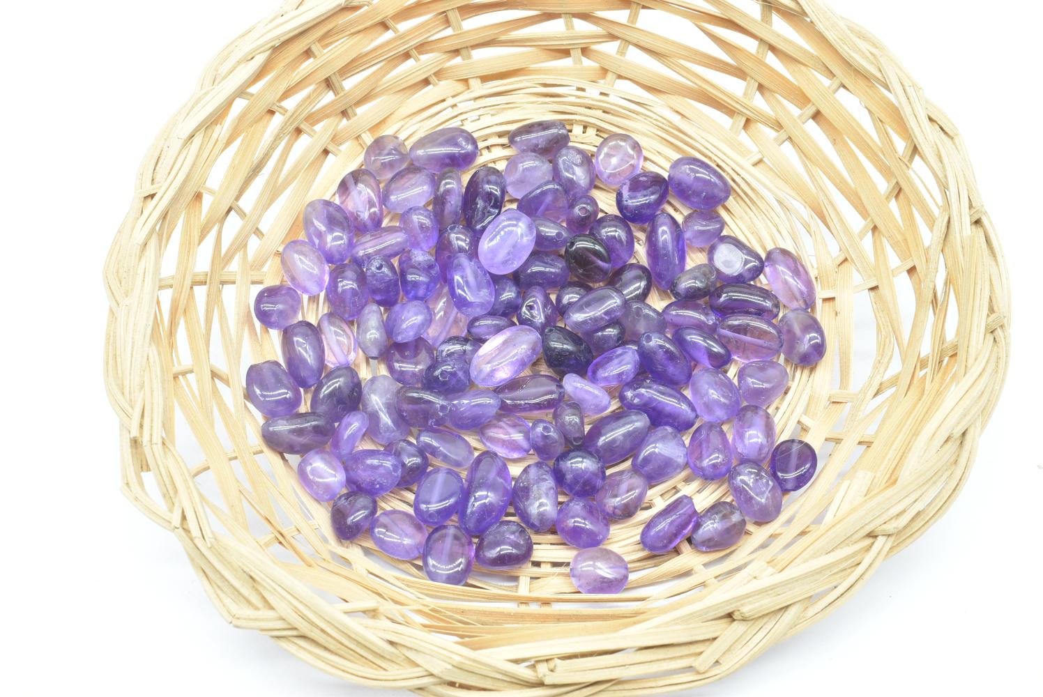 Perline di Ametista 5-10 mm Forate - 5 Perline