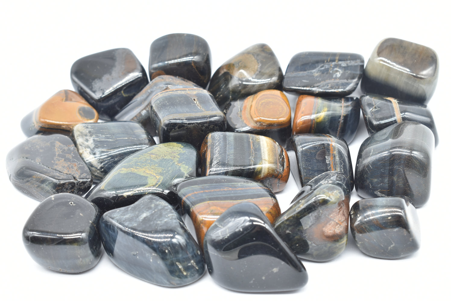 Blue Tiger's Eye Tumbled Quality B (Hawk's Eye)