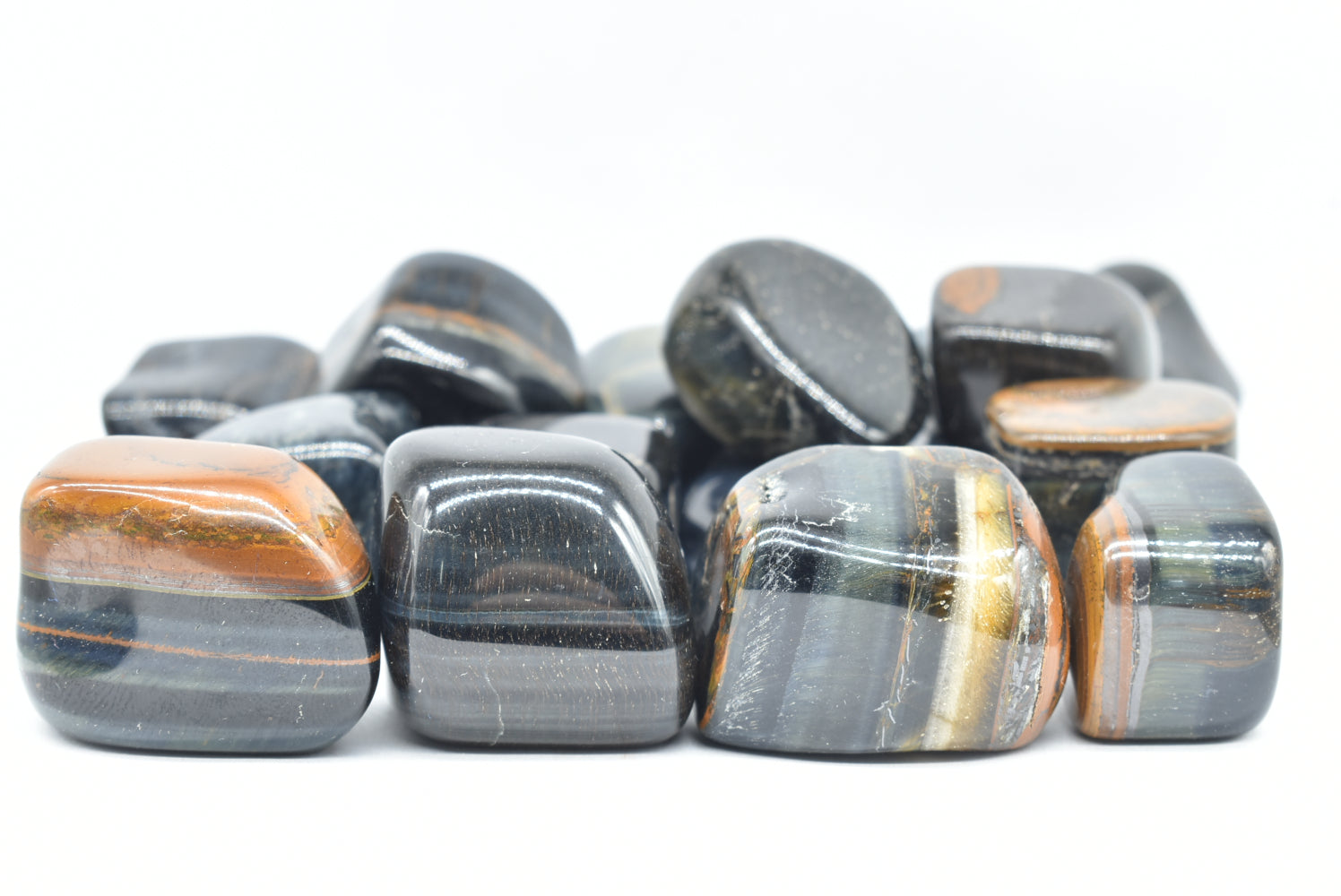 Blue Tiger's Eye Tumbled Quality B (Hawk's Eye)