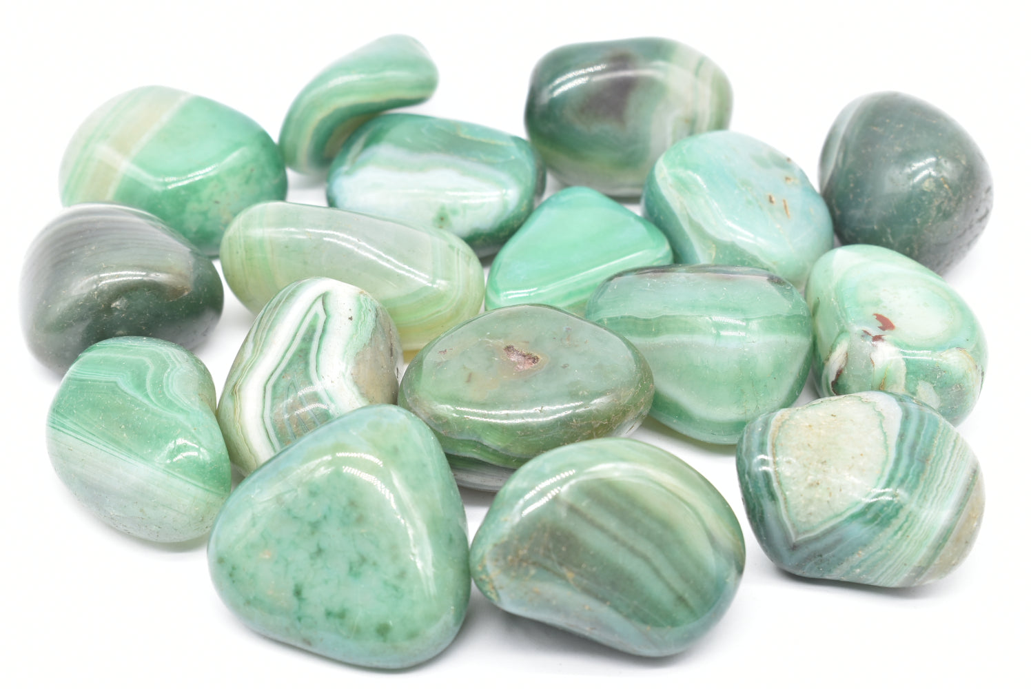 Green Agate Tumbled (Tint)