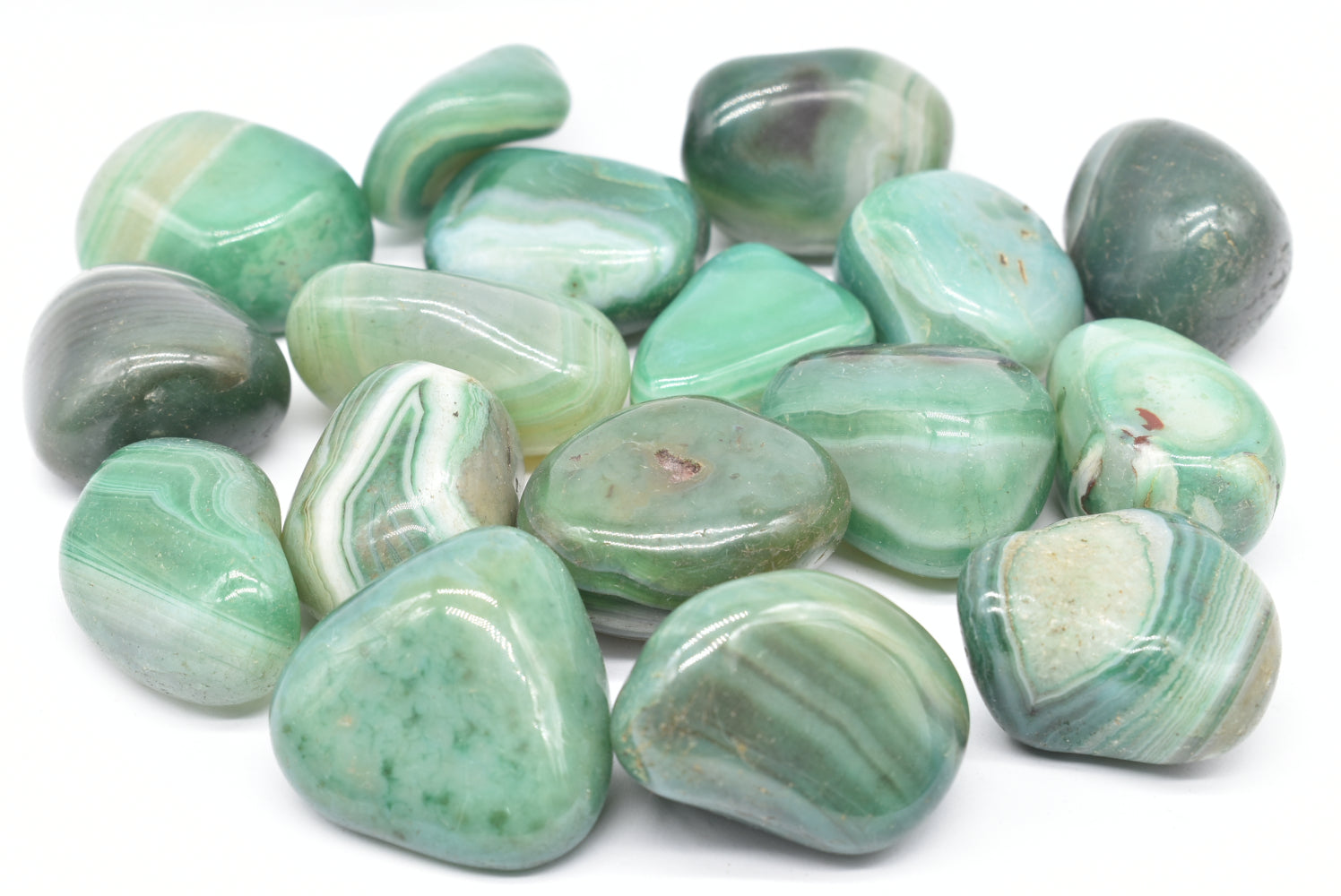 Green Agate Tumbled (Tint)