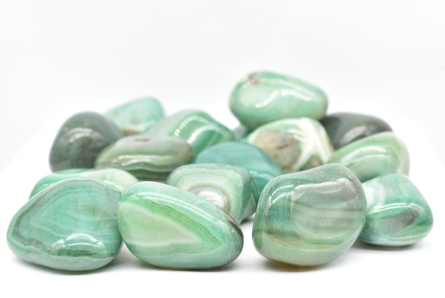 Green Agate Tumbled (Tint)