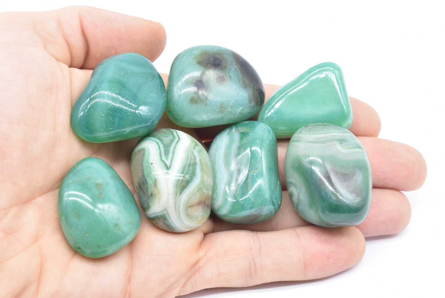 Green Agate Tumbled (Tint)