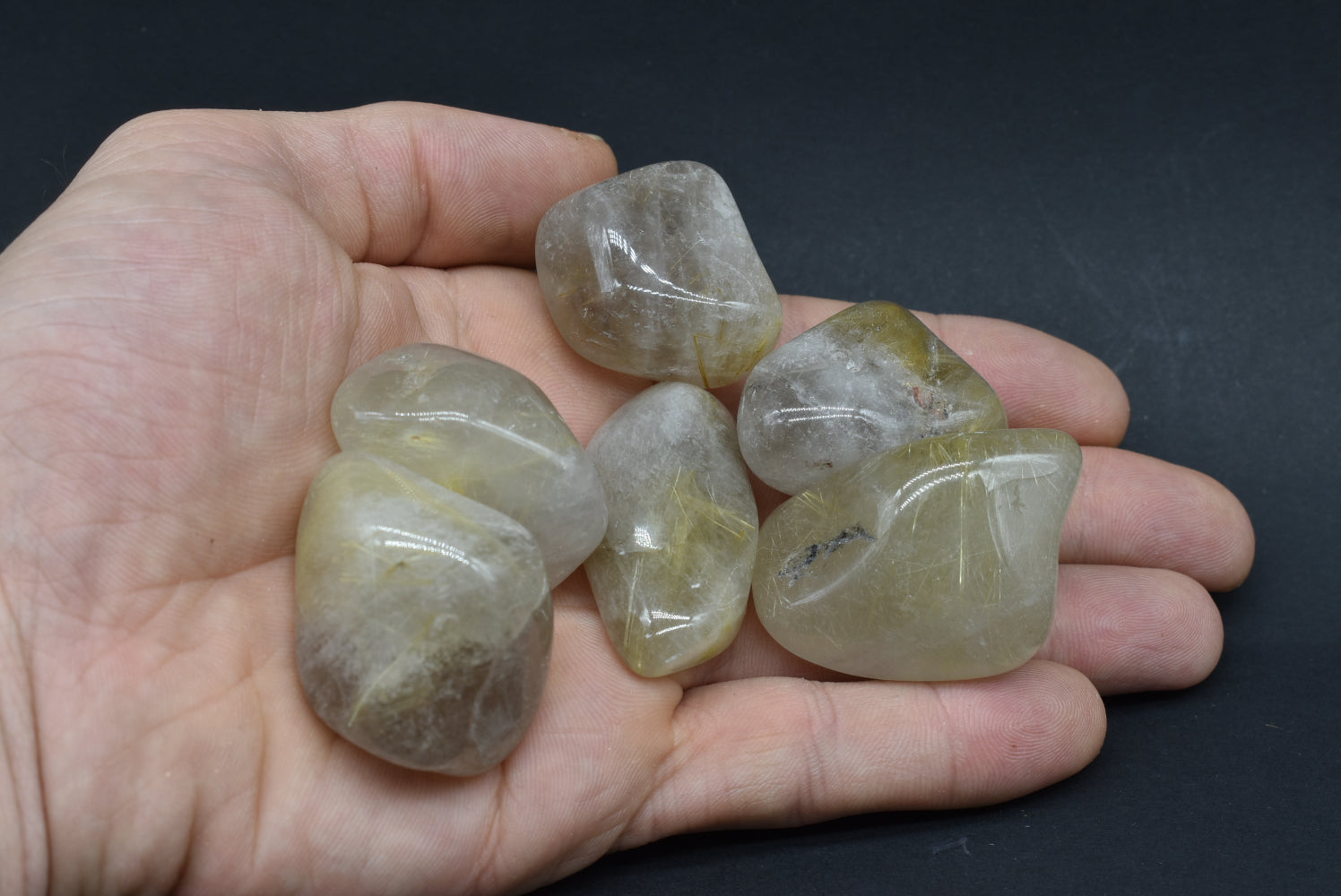 Rutilated Quartz Tumbled Quality A