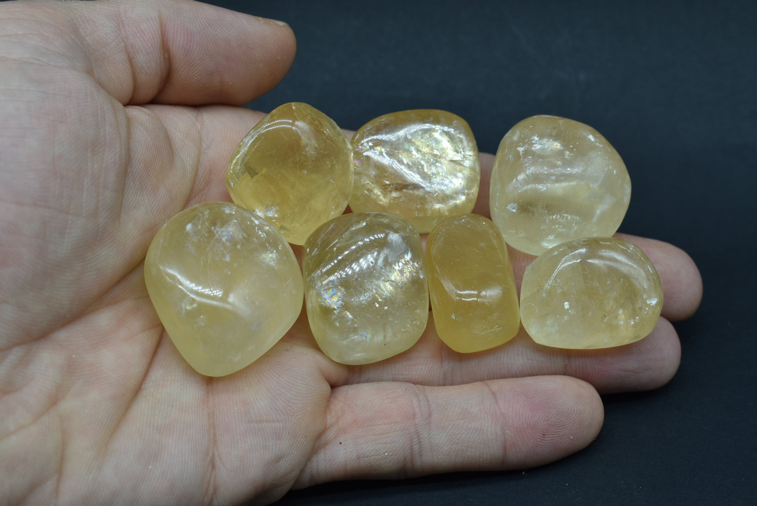 Tumbled Yellow Calcite