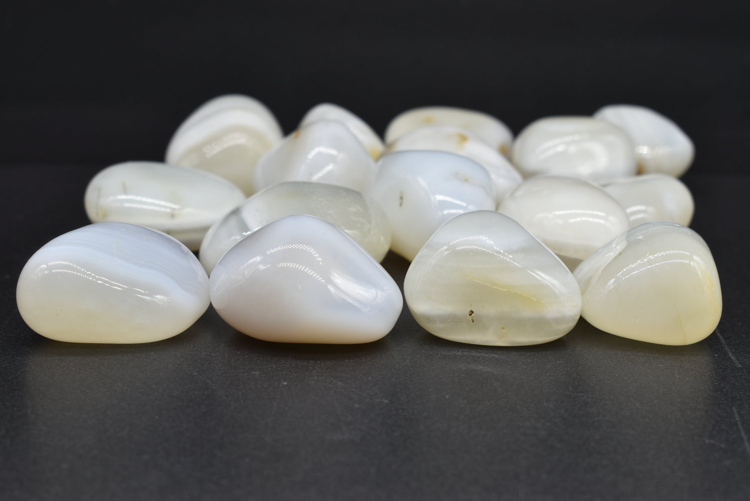 Tumbled White Agate