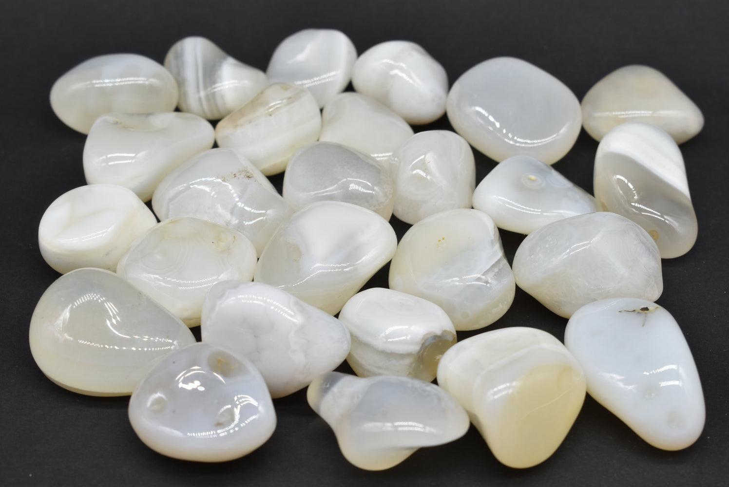 Small Tumbled White Agate