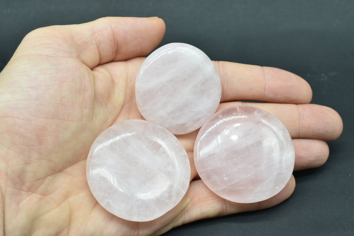 Tumbled Rose Quartz Plate