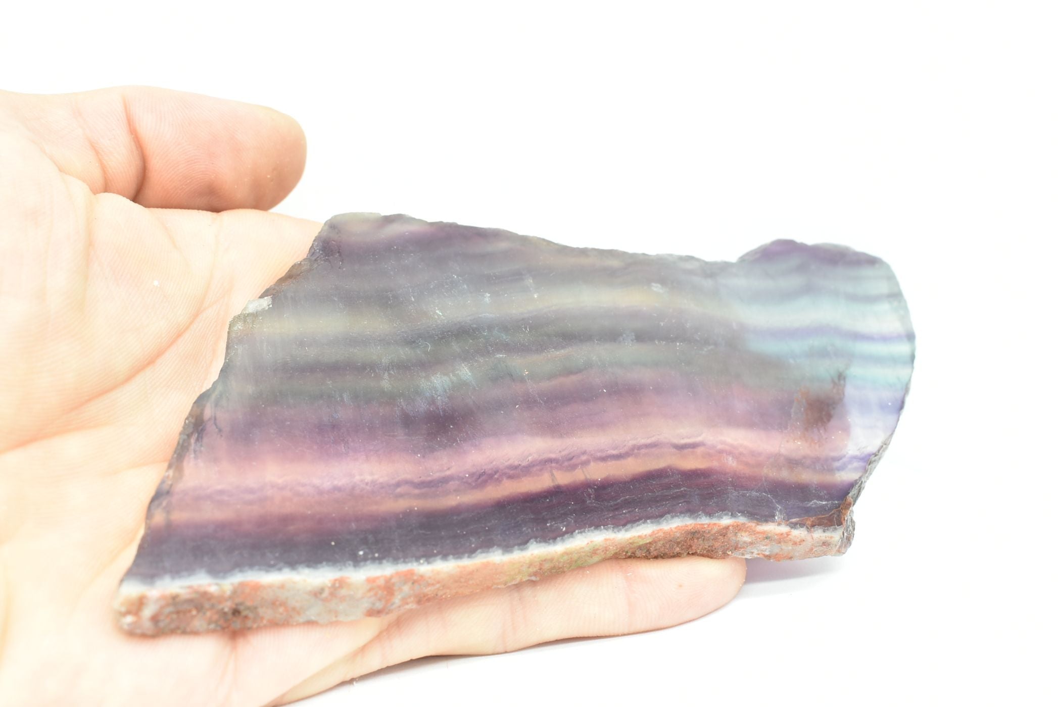 Fetta di Fluorite Arcobaleno