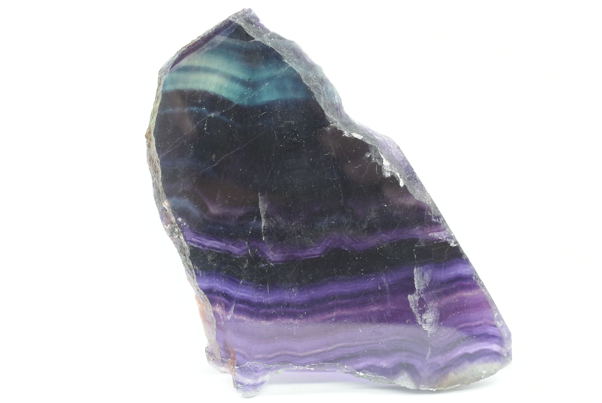 Fetta di Fluorite Arcobaleno