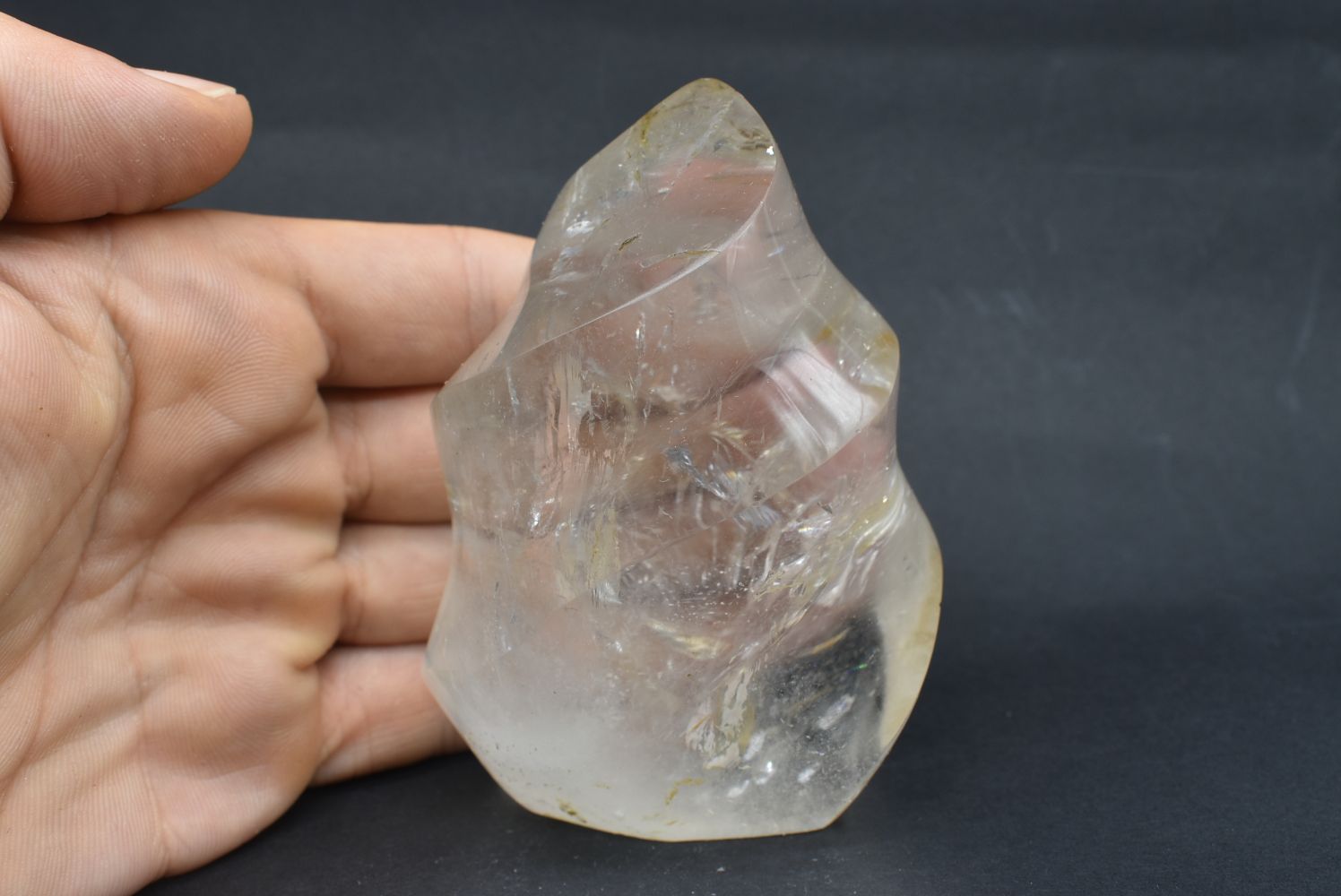 Quarzo Ialino Forma Libera Fiamma