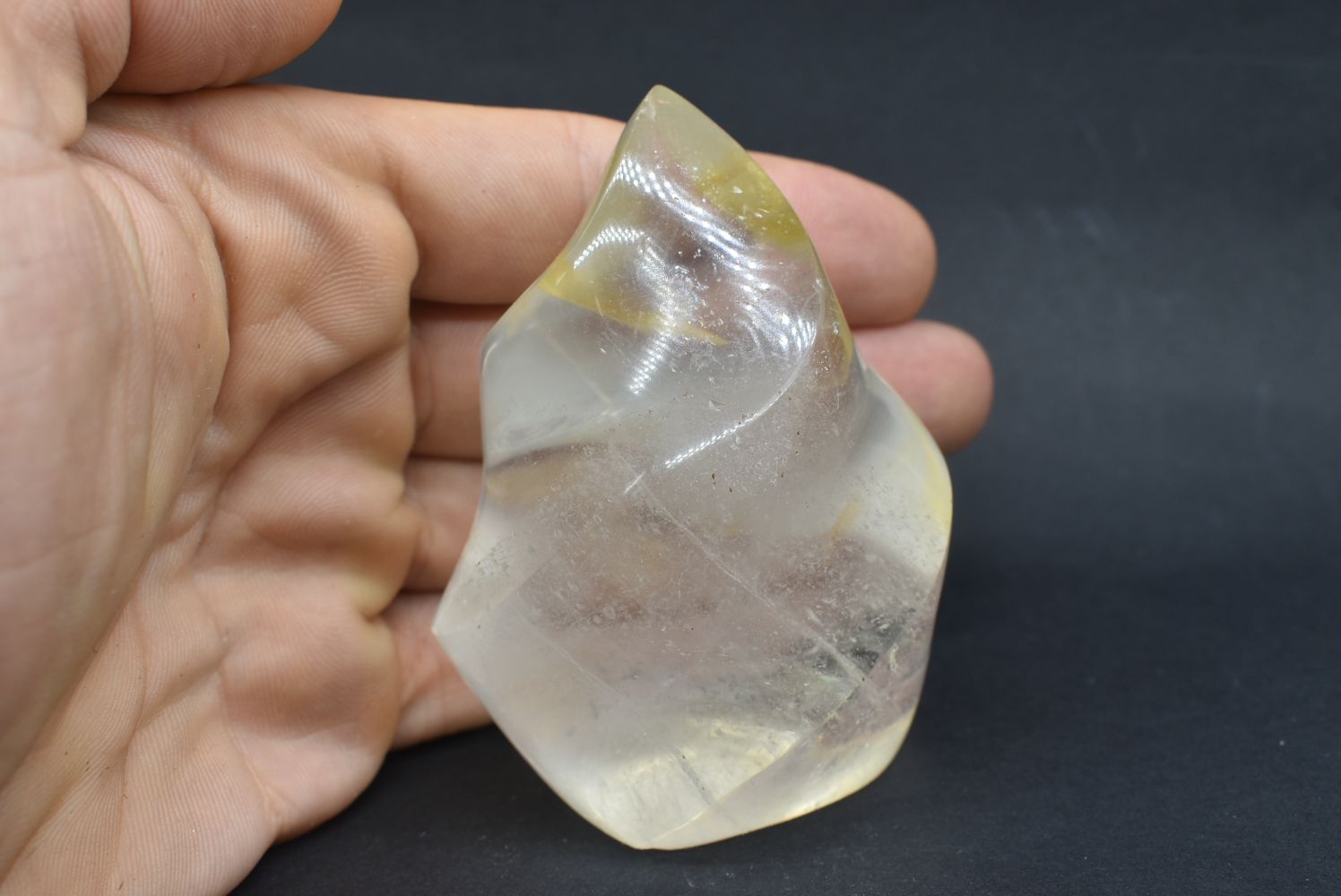 Quarzo Ialino Forma Libera Fiamma