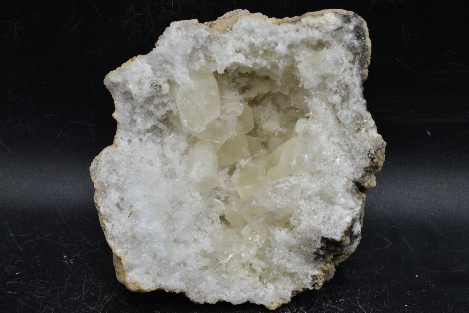 Geode di Quarzo con Calcite