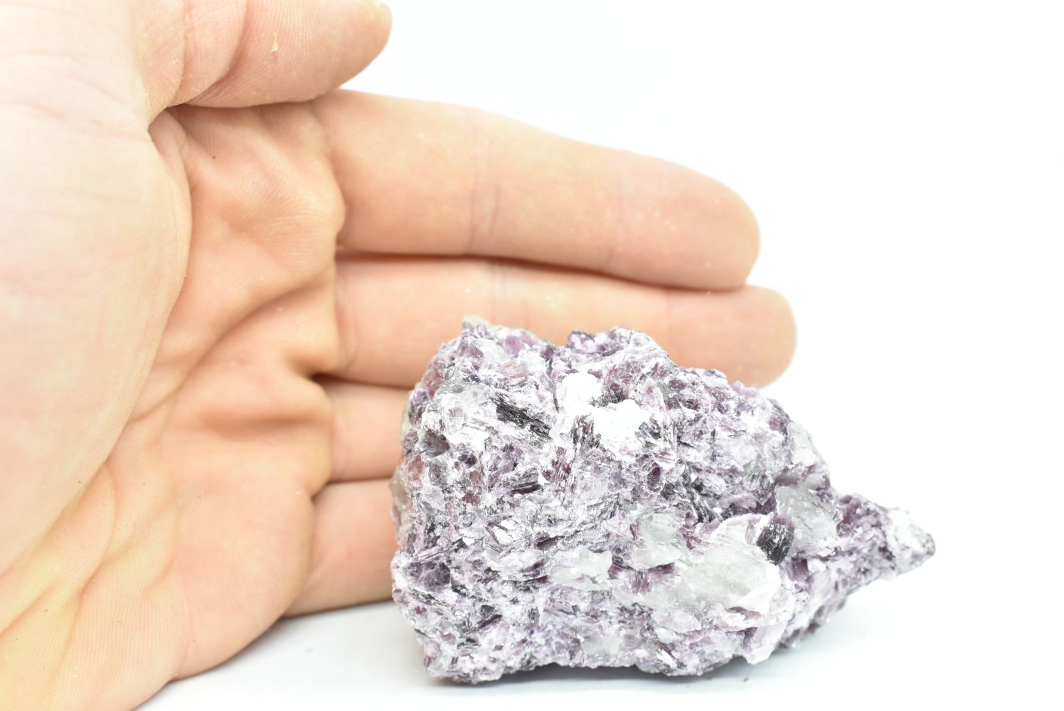 Lepidolite crystals