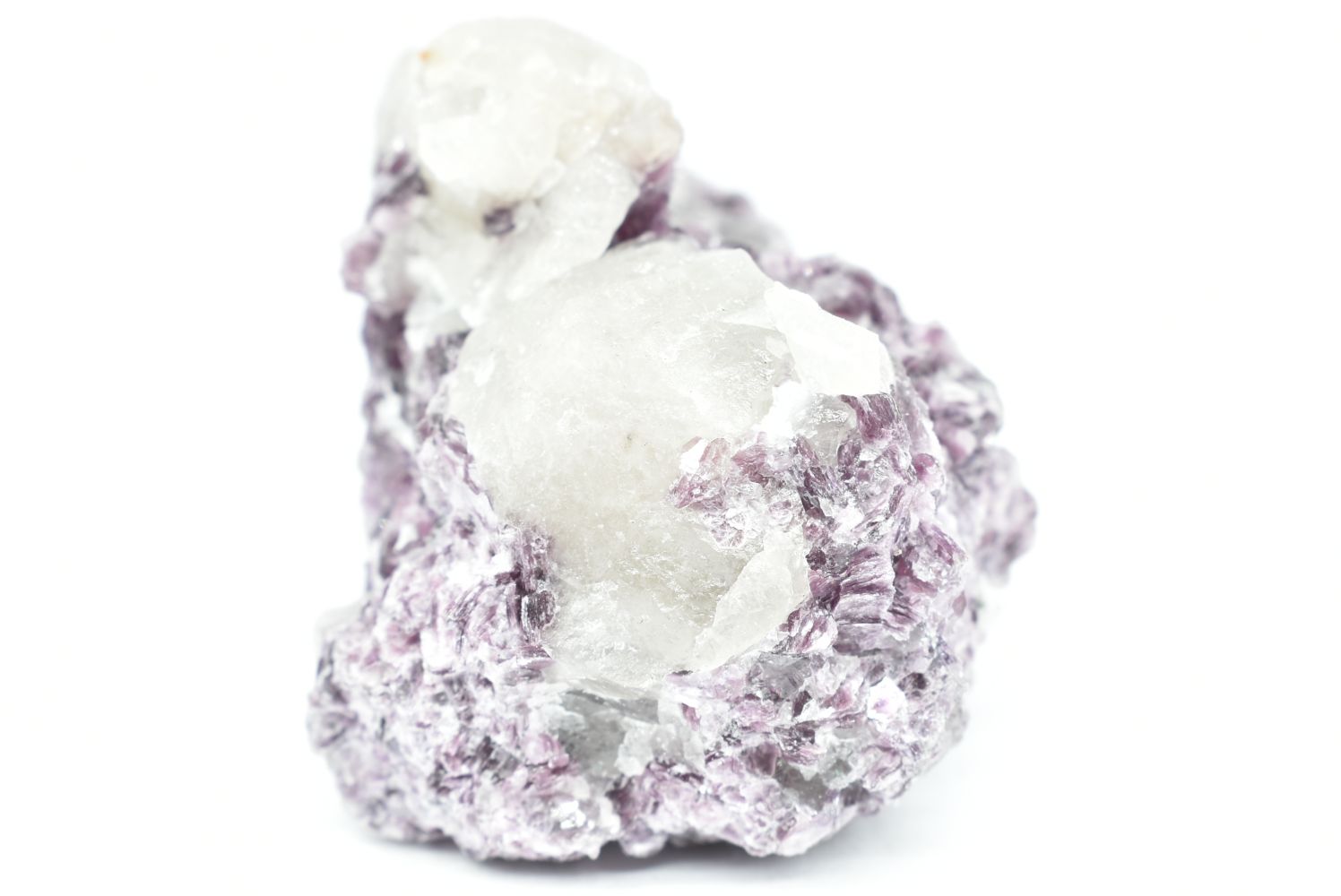 Lepidolite crystals