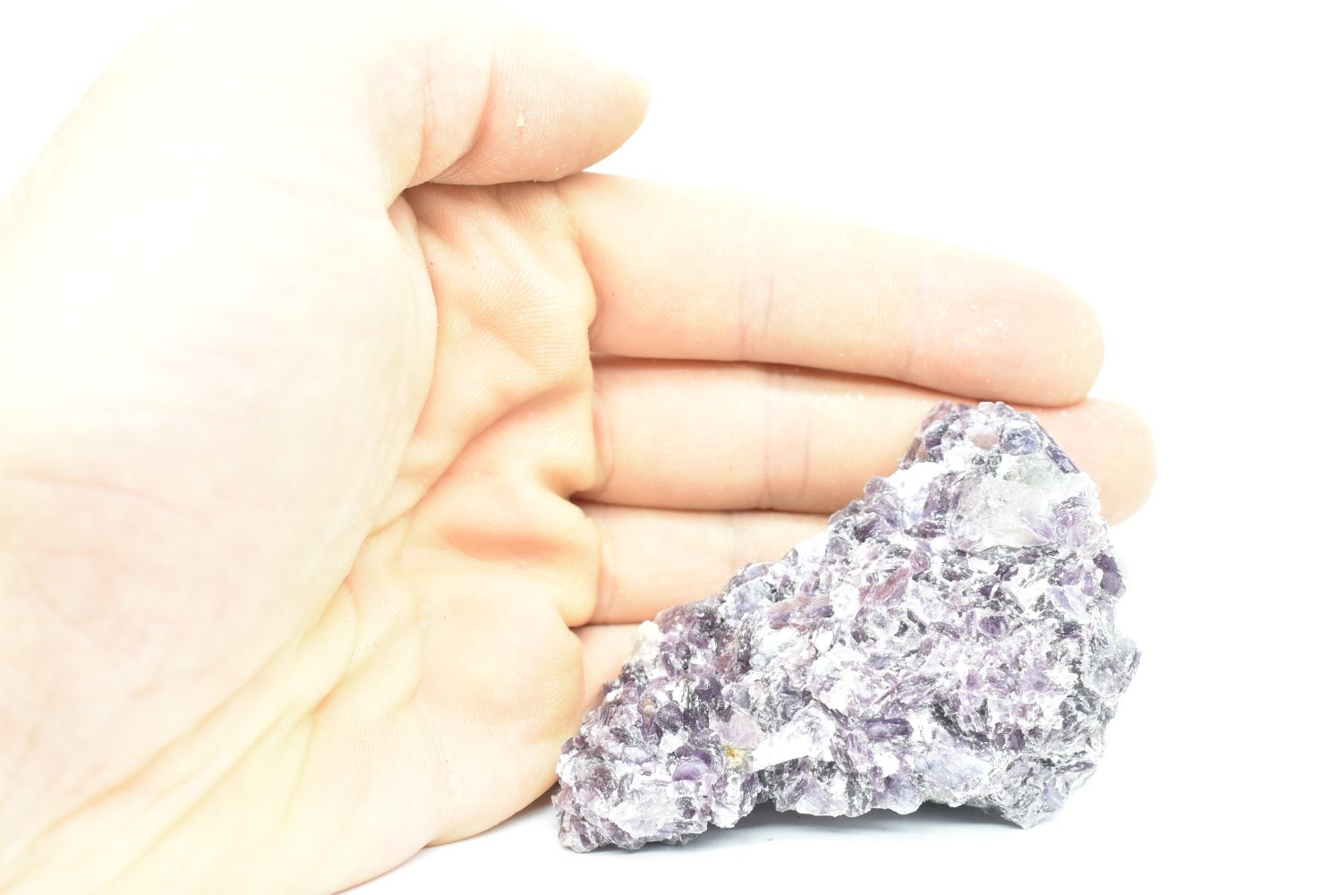 Lepidolite crystals