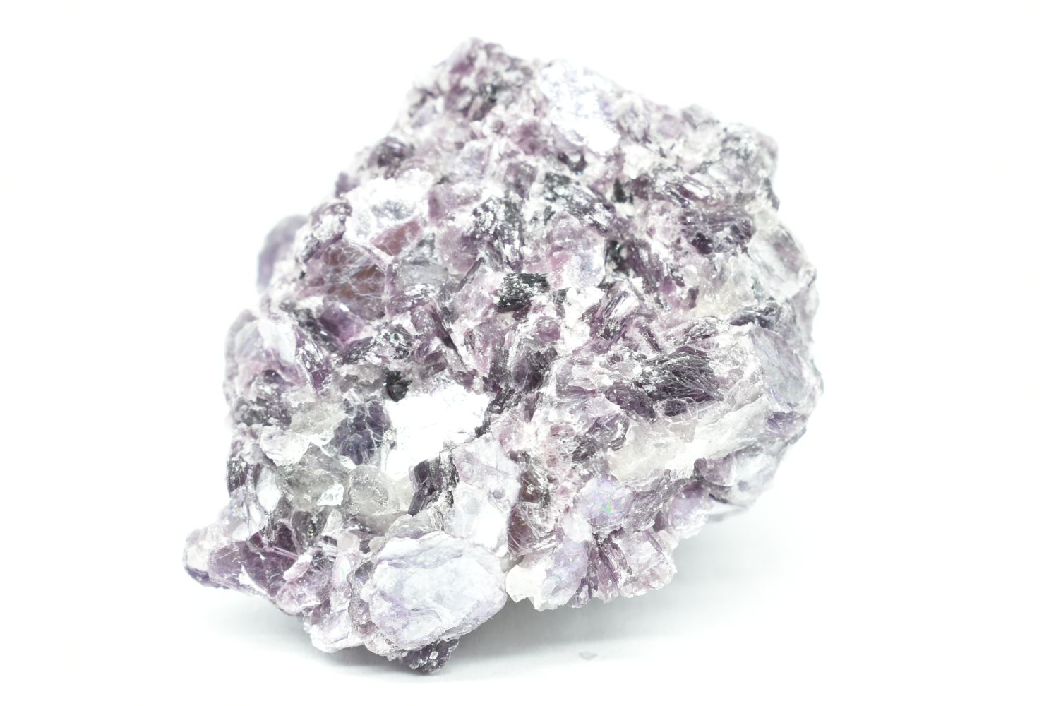 Lepidolite crystals