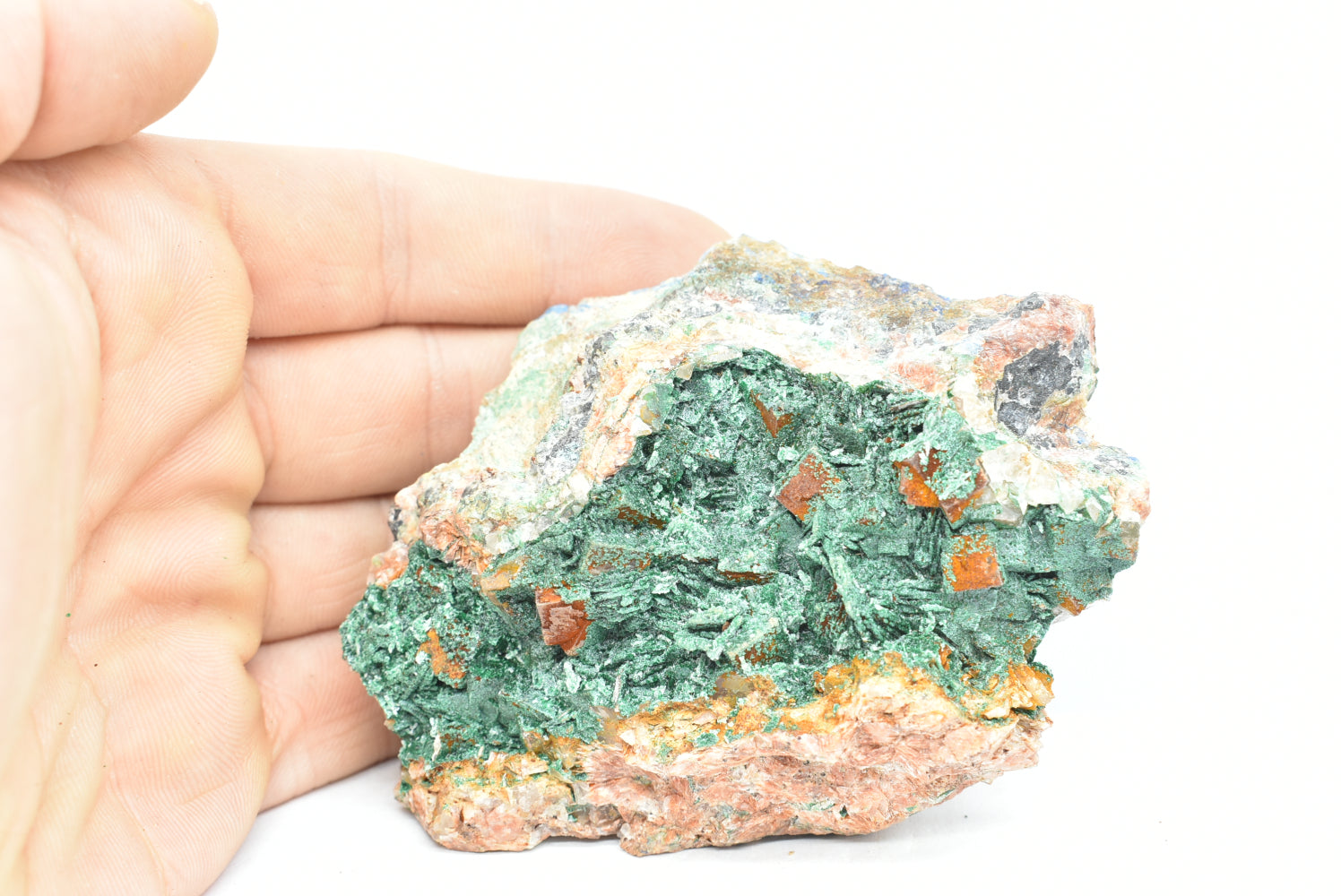 Malachite with Dolomite