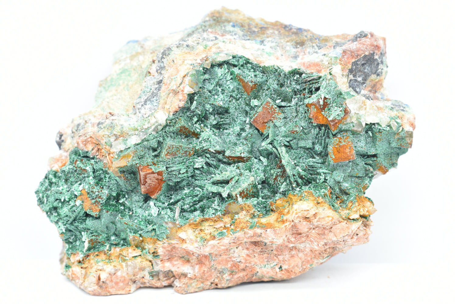 Malachite with Dolomite