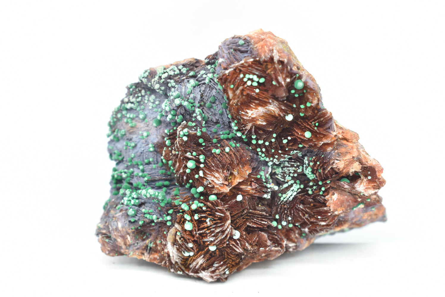 Malachite with Barite