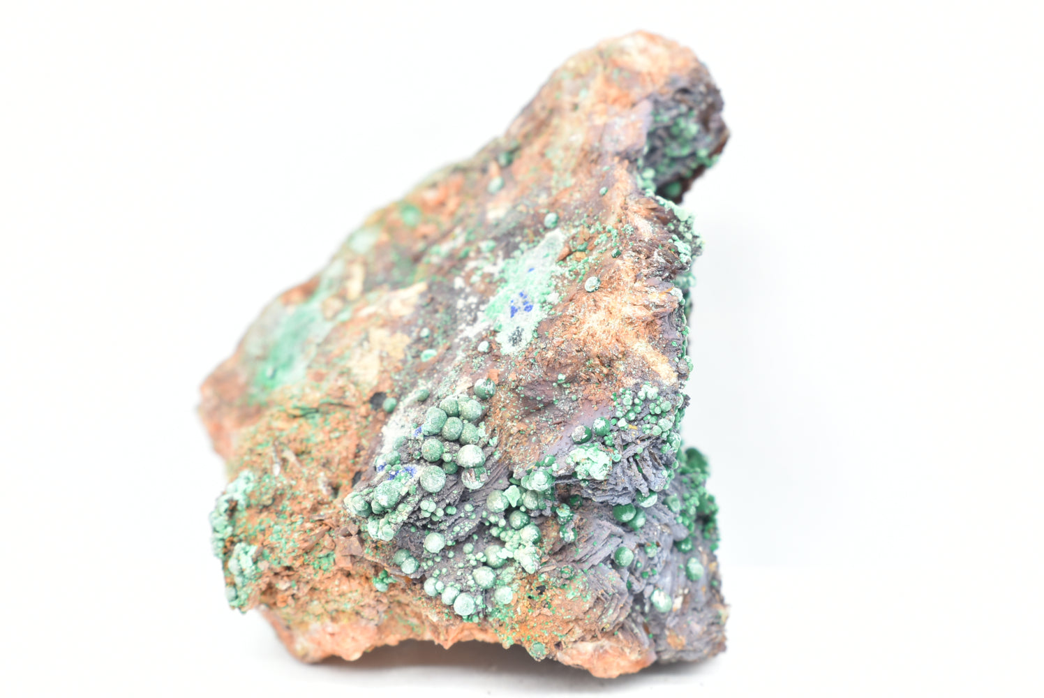 Malachite with Barite