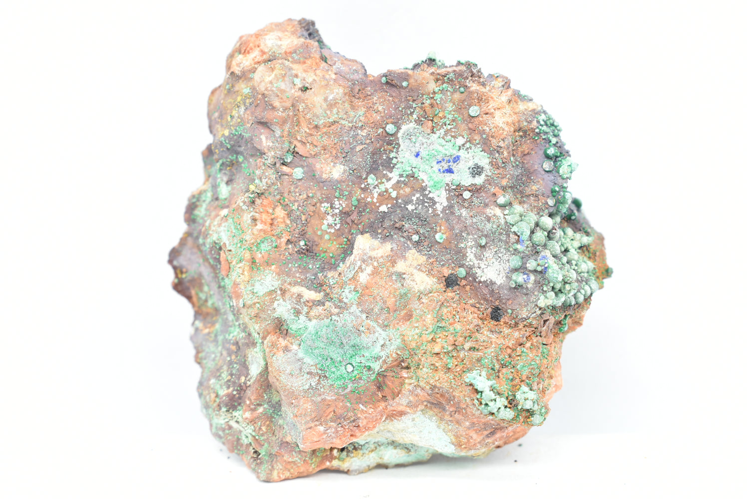 Malachite with Barite