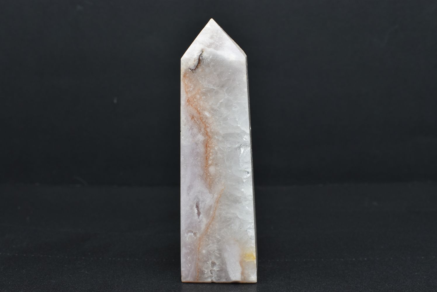 White Agate Obelisk 9.4 cm