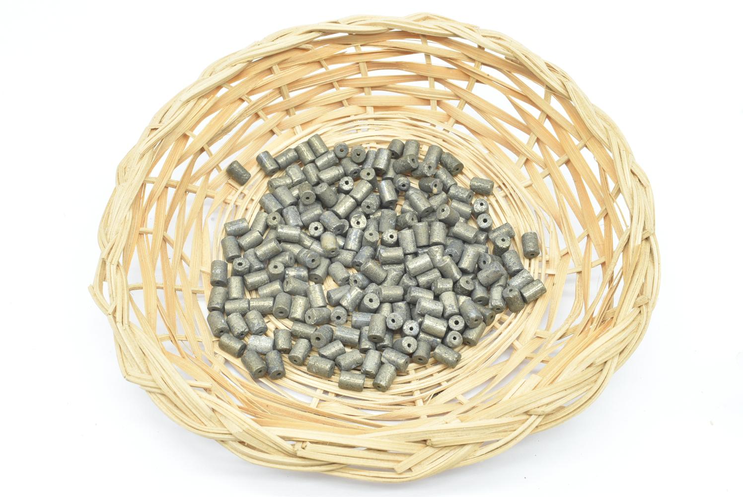 Perline di Pirite 6x4 mm Forate - 5 Perline