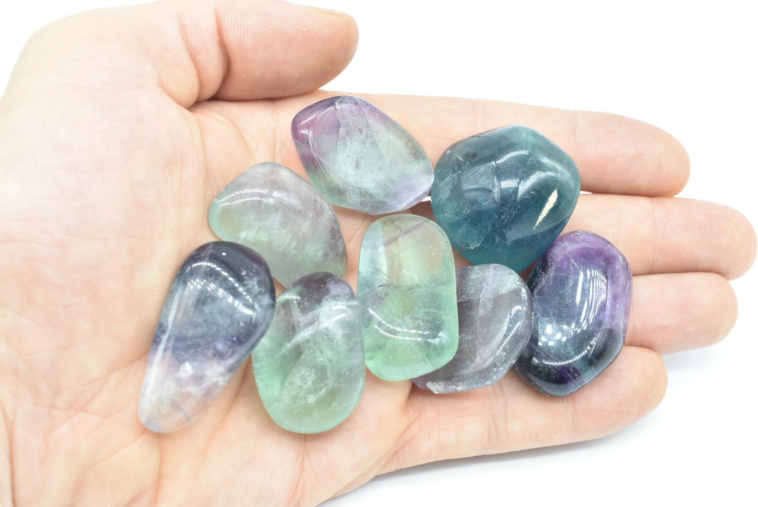 Rainbow Fluorite Tumbled 3cm approx.