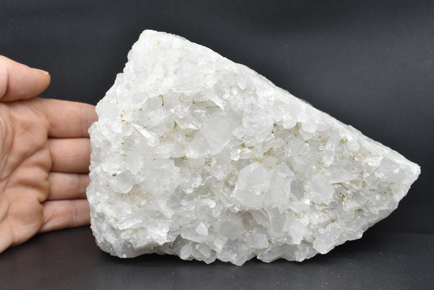 Hyaline Quartz Druse - Rock Crystal