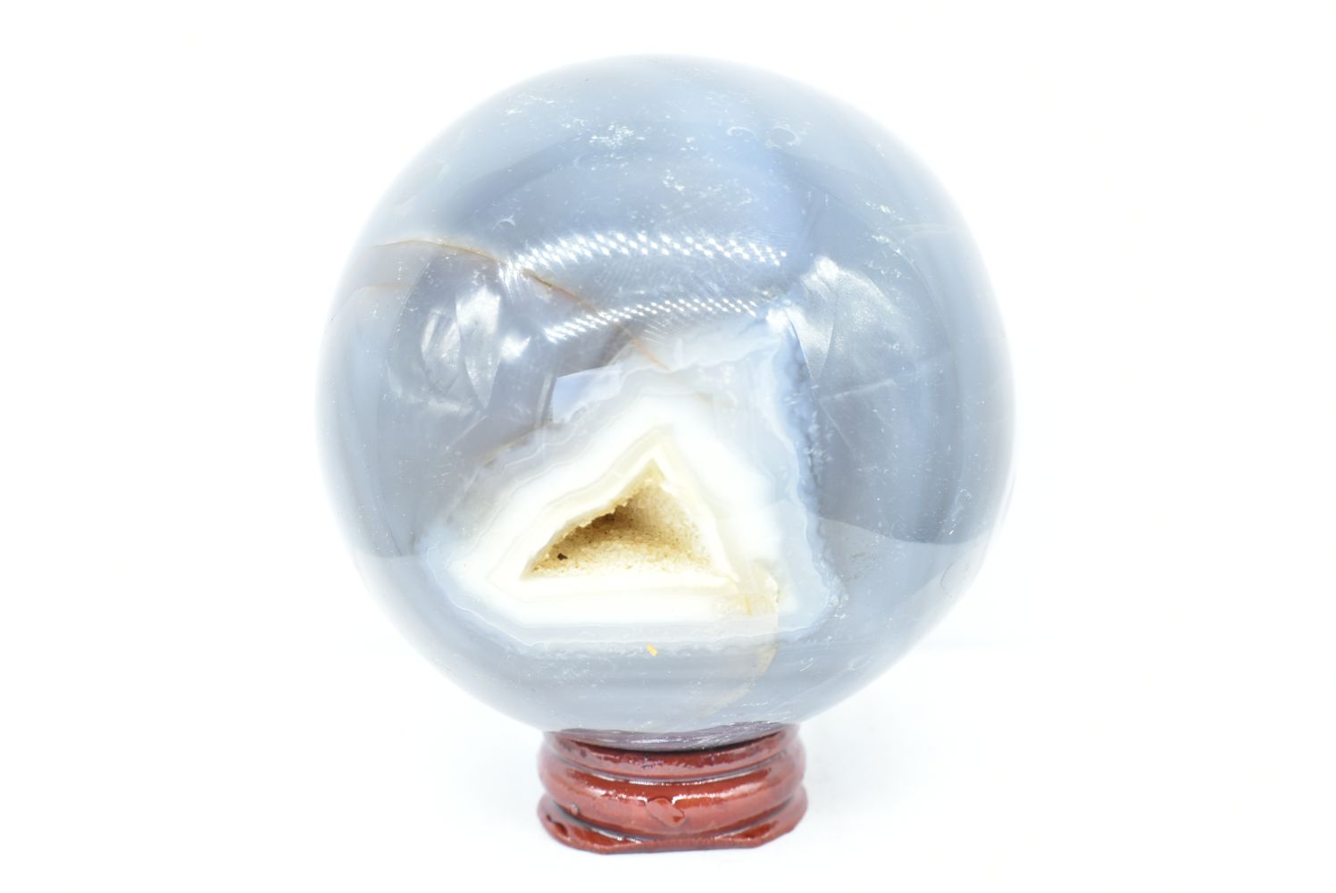 Grey Agate Sphere 7.4 cm