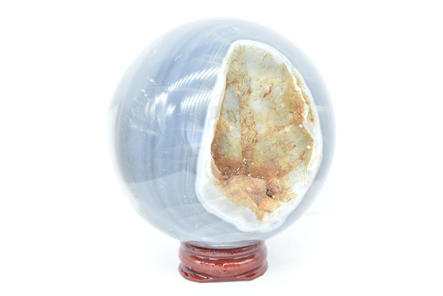 Grey Agate Sphere 7.4 cm