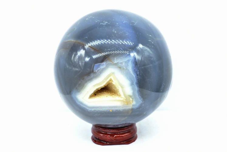 Grey Agate Sphere 7.4 cm