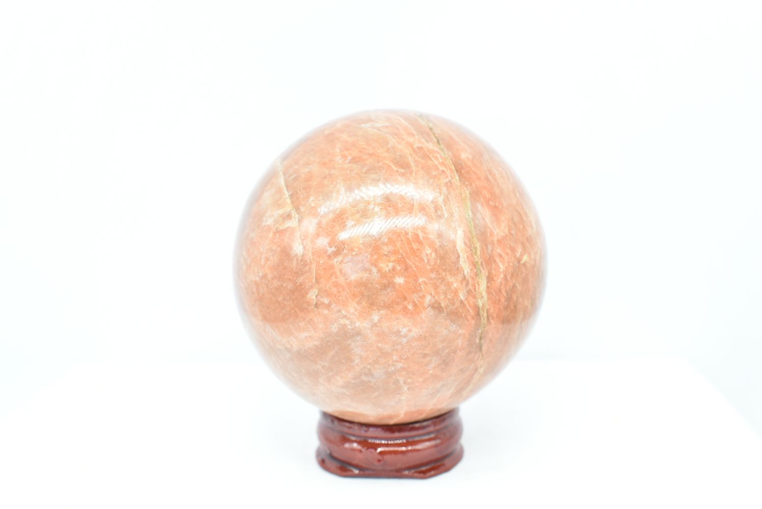 Sfera di Pietra di Luna Arancio 6.3 cm