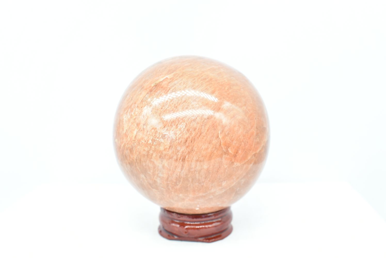 Sfera di Pietra di Luna Arancio 6.3 cm