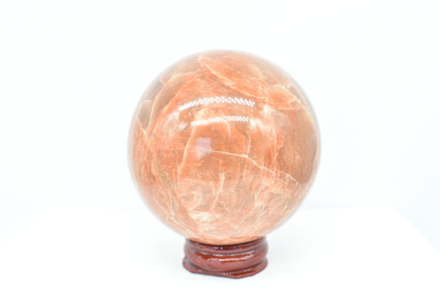 Sfera di Pietra di Luna Arancio 6.7 cm