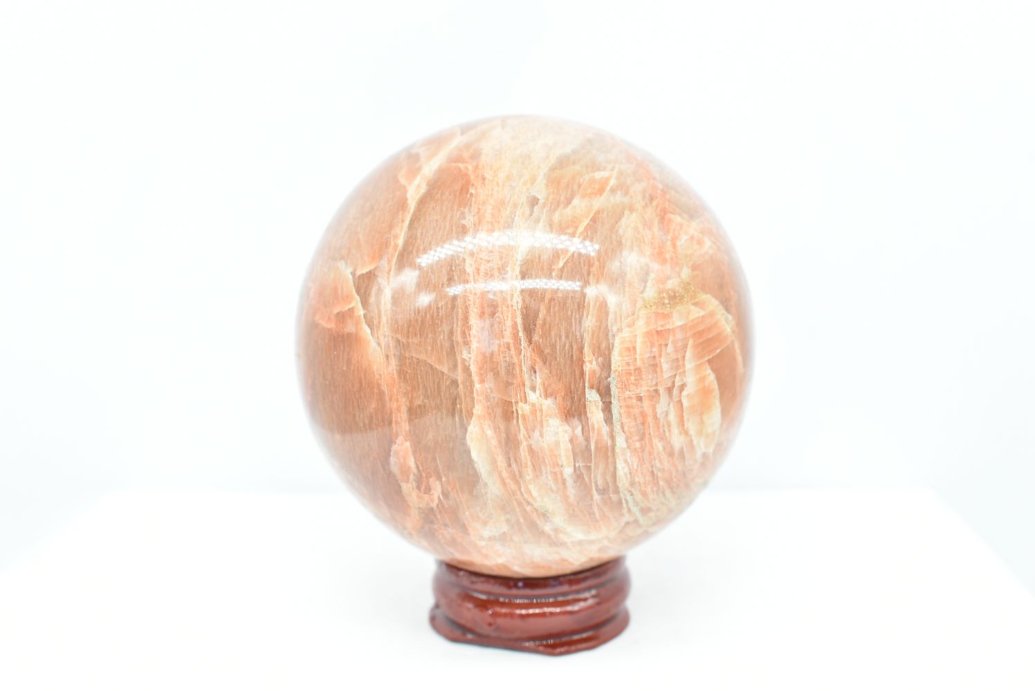 Sfera di Pietra di Luna Arancio 6.7 cm