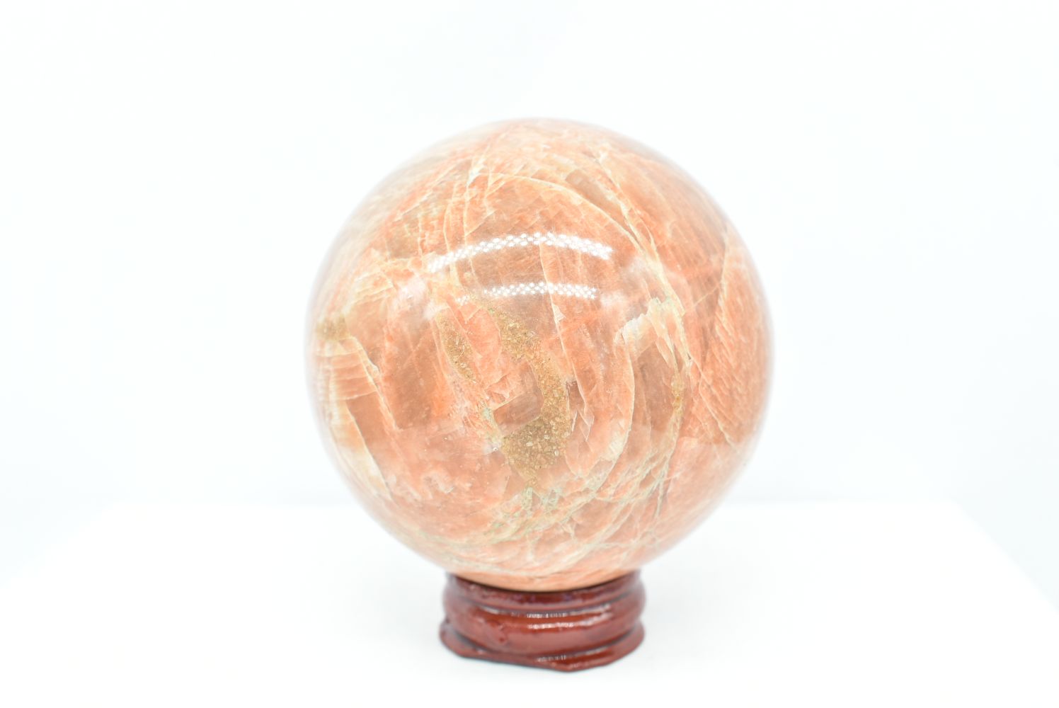 Sfera di Pietra di Luna Arancio 6.7 cm