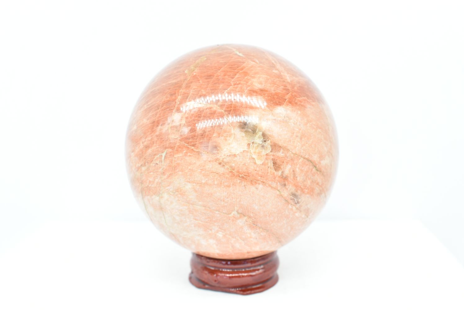 Sfera di Pietra di Luna Arancio 6.9 cm